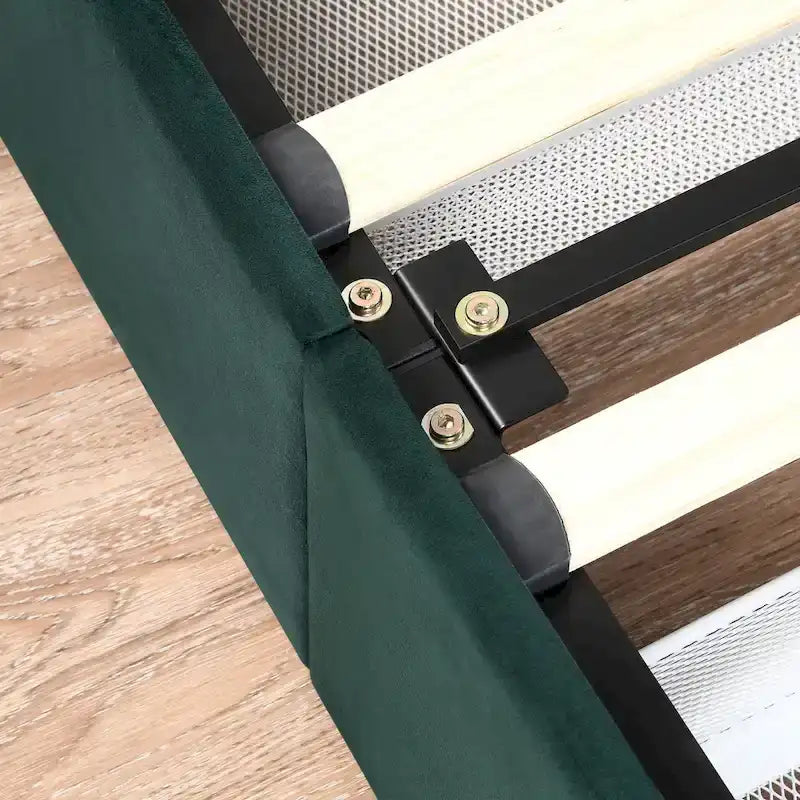 Furniture of America Dustir Art Deco Upholstered 4-drawer Platform Storage Bed