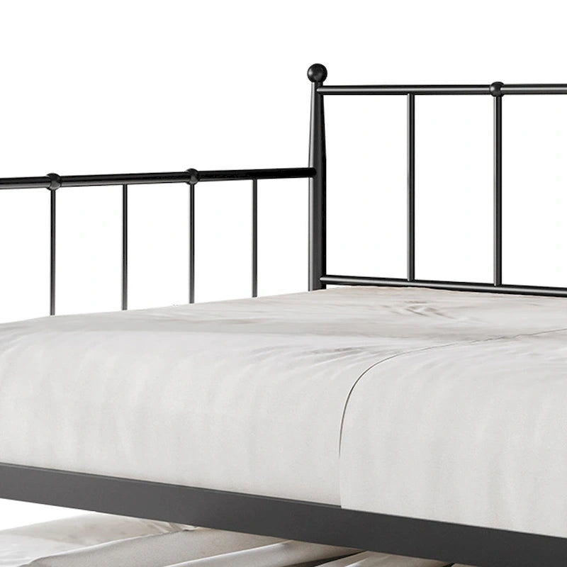 CraftPorch Minimalist Twin Size Metal Daybed with Trundle