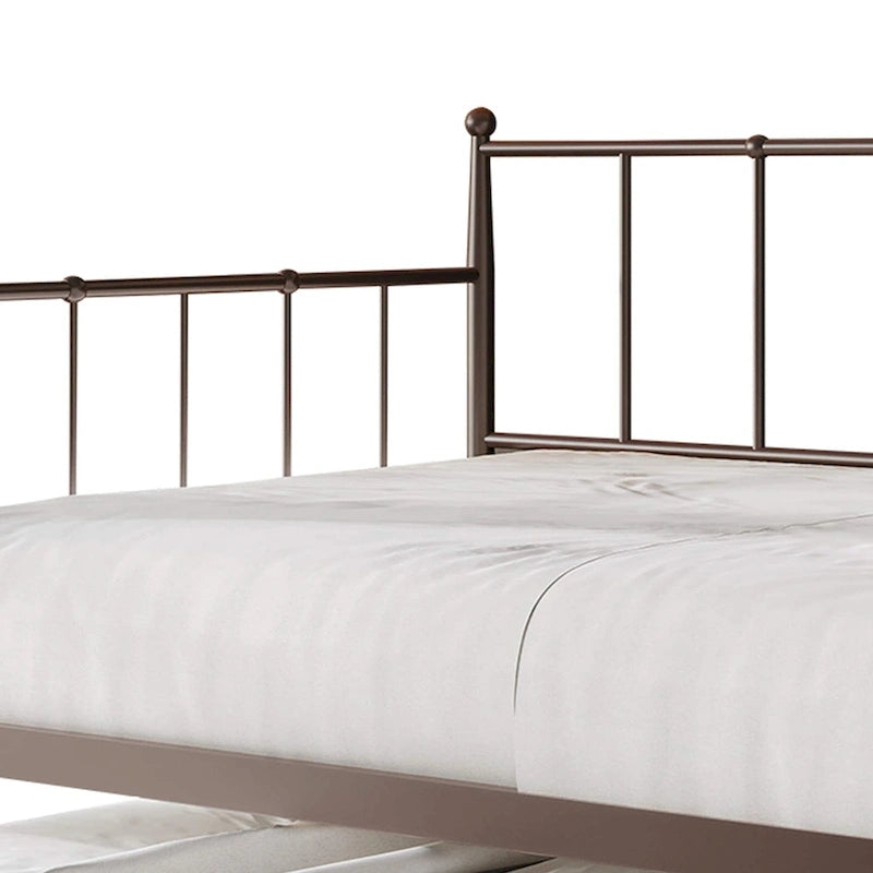 CraftPorch Minimalist Twin Size Metal Daybed with Trundle