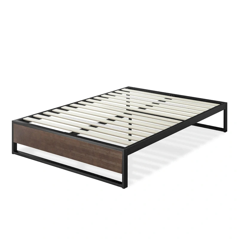 Priage by ZINUS GOOD DESIGN Winner 14 Inch Grey Bamboo and Metal Platforma Bed
