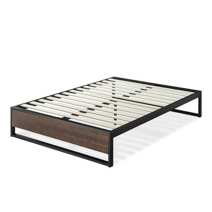 Priage by ZINUS GOOD DESIGN Winner 14 Inch Grey Bamboo and Metal Platforma Bed