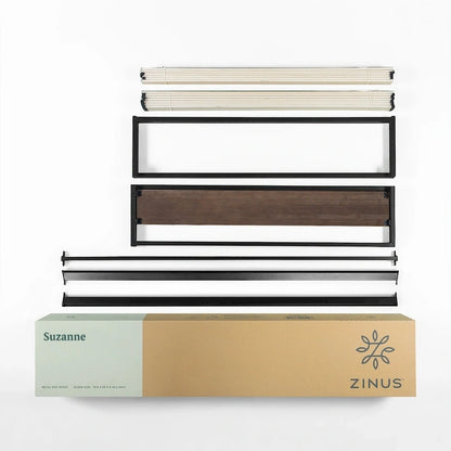 Priage by ZINUS GOOD DESIGN Winner 14 Inch Grey Bamboo and Metal Platforma Bed