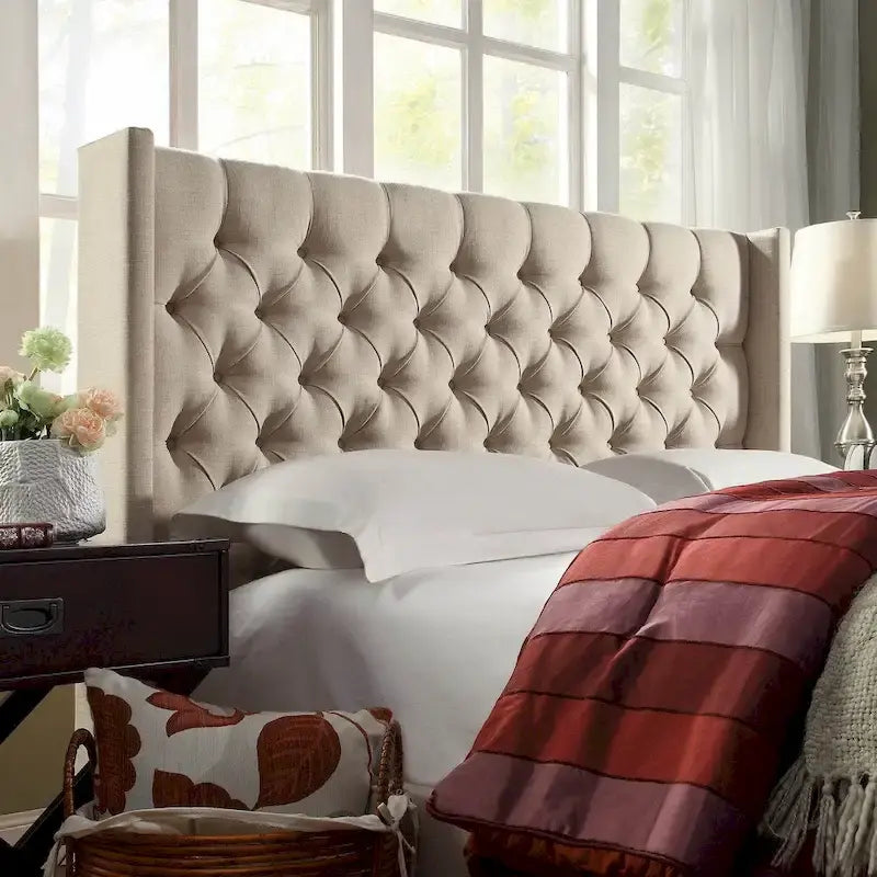 Naples Full-size Wingback Button-tufted Headboard by iNSPIRE Q Artisan