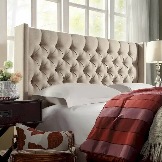 Naples Full-size Wingback Button-tufted Headboard by iNSPIRE Q Artisan