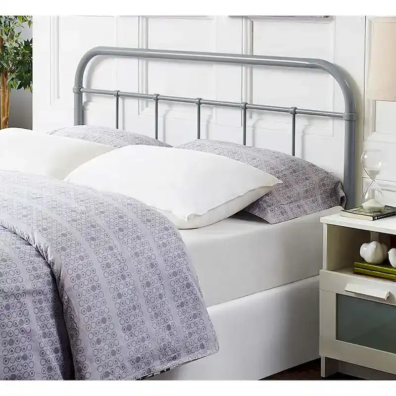 Lomita Classic King Size Grey Metal Headboard