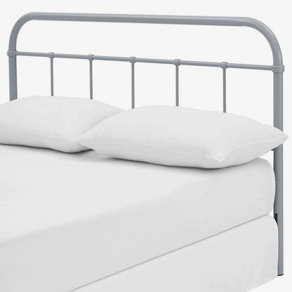 Lomita Classic King Size Grey Metal Headboard