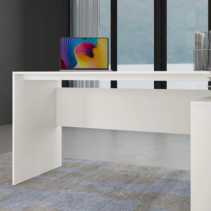 Timechee Office Computer Desk L Shaped Corner Desk Drawers Shelves