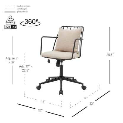 Edison KD Fabric Office Chair