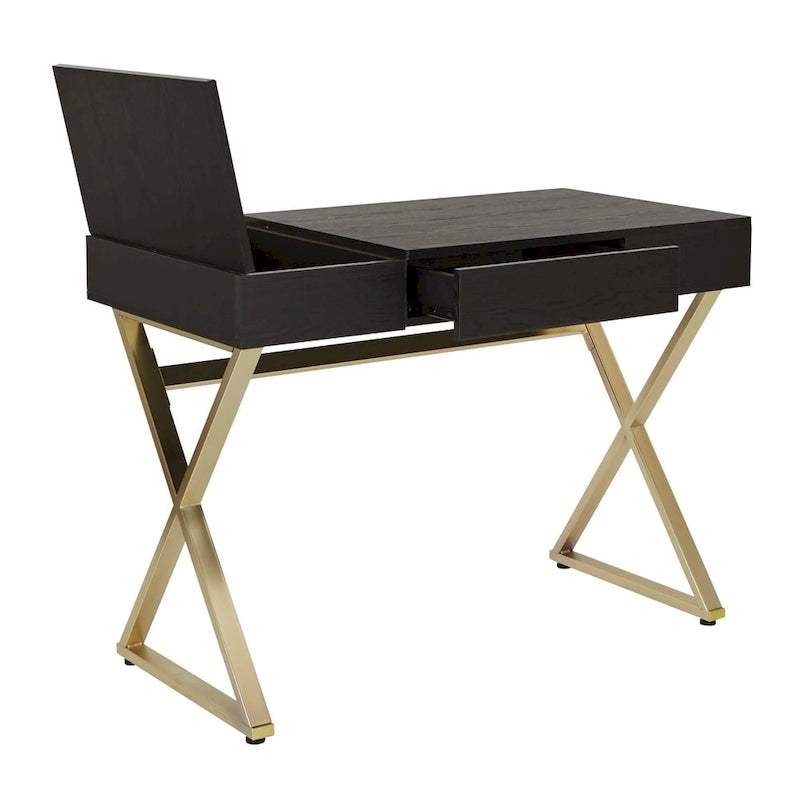 OSP Home Furnishings Andrea Powered Home Office Desk