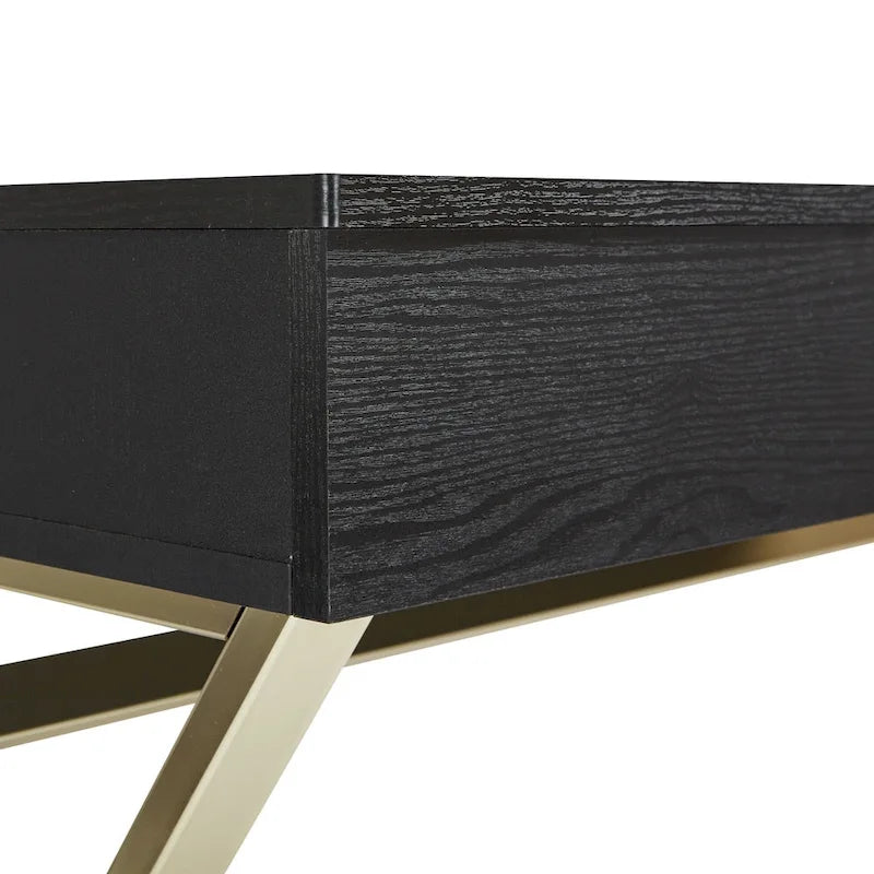 OSP Home Furnishings Andrea Powered Home Office Desk