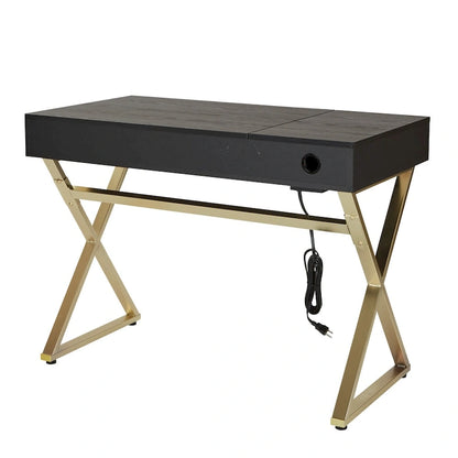 OSP Home Furnishings Andrea Powered Home Office Desk