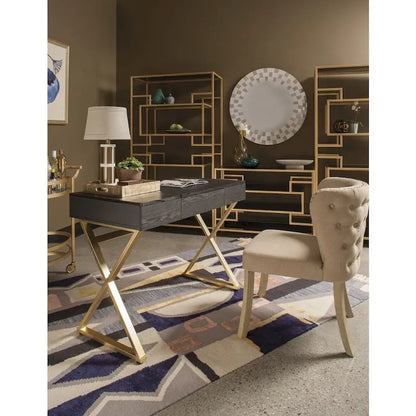 OSP Home Furnishings Andrea Powered Home Office Desk