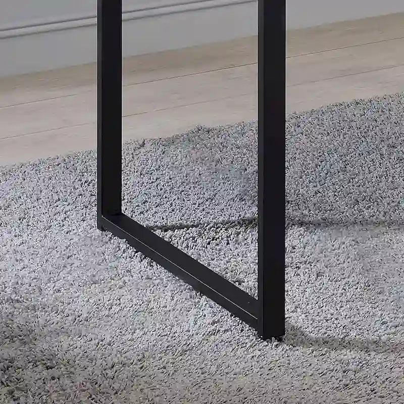 Contemporary 50-inch Steel Computer Desk with USB Ports by Furniture of America