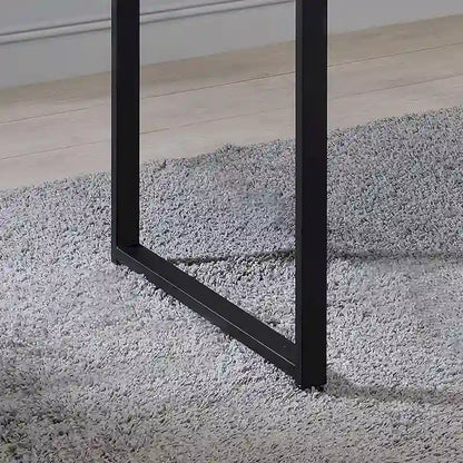 Contemporary 50-inch Steel Computer Desk with USB Ports by Furniture of America