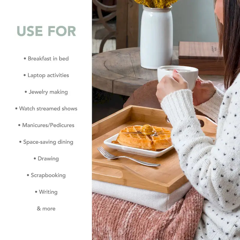 Rossie Home Lap Tray with detachable pillow