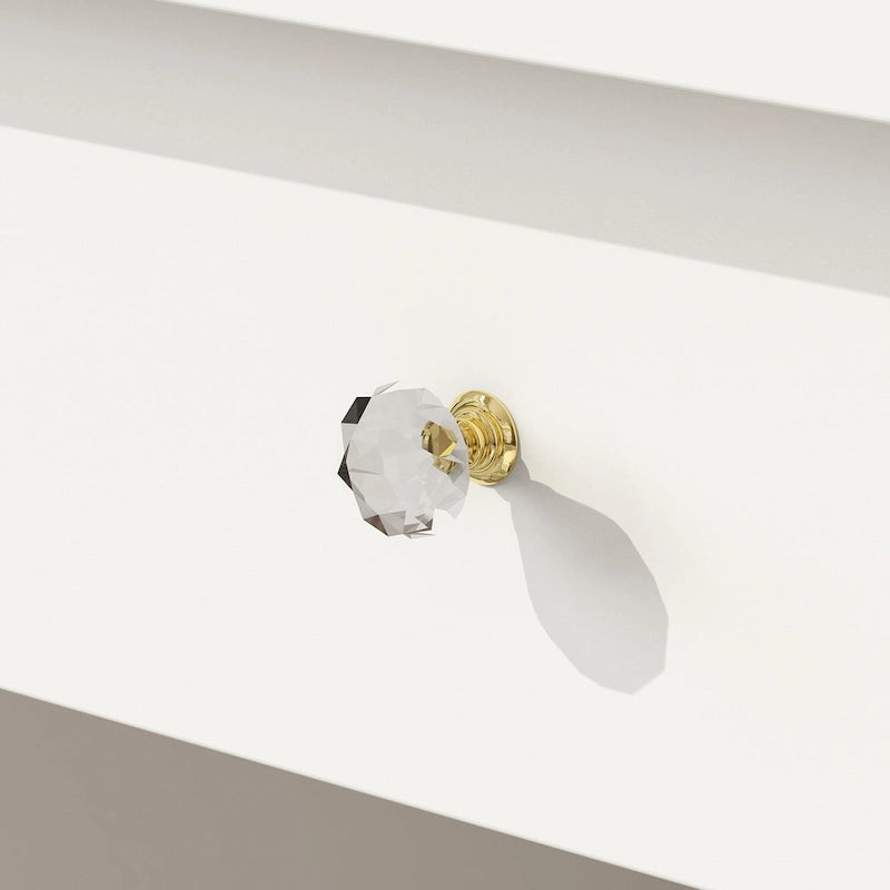 39.4Wide Makeup Vanity Set with Stool and 3 Color Touching Mirror - 39.4W