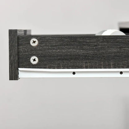 HOMCOM Computer Desk for Small Spaces, School Student Desk Study Writing Desk, Small Corner Desk with Drawer and Storage Shelves