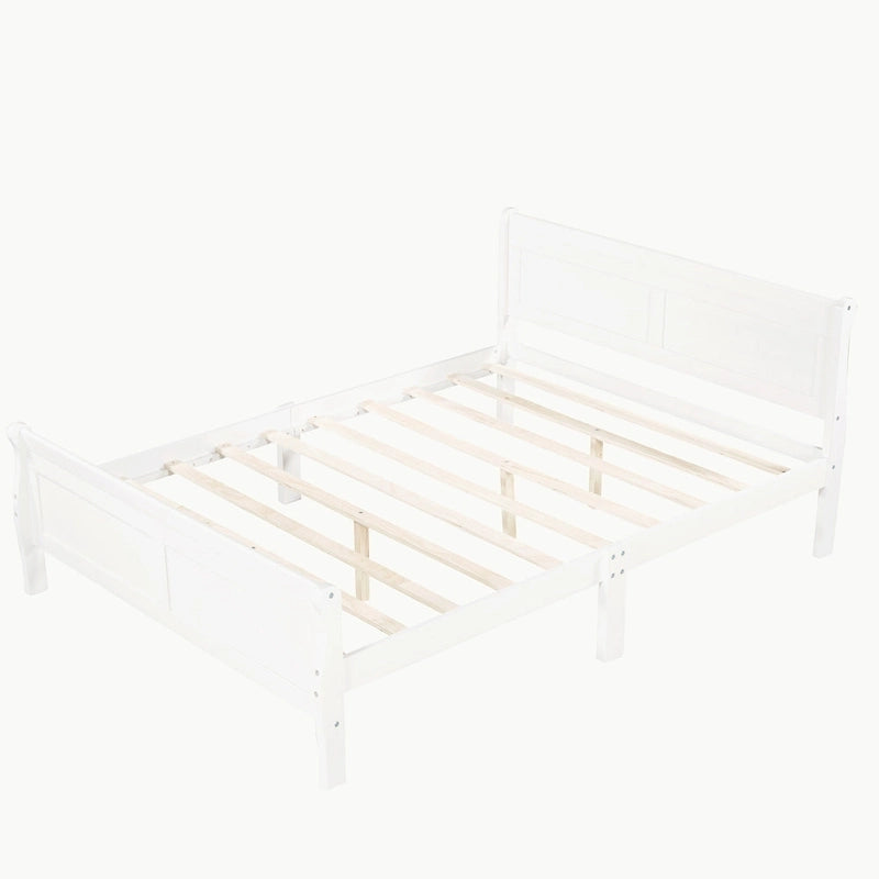 Full Queen Twin Size Wood Platform Bed