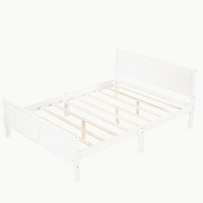 Full Queen Twin Size Wood Platform Bed