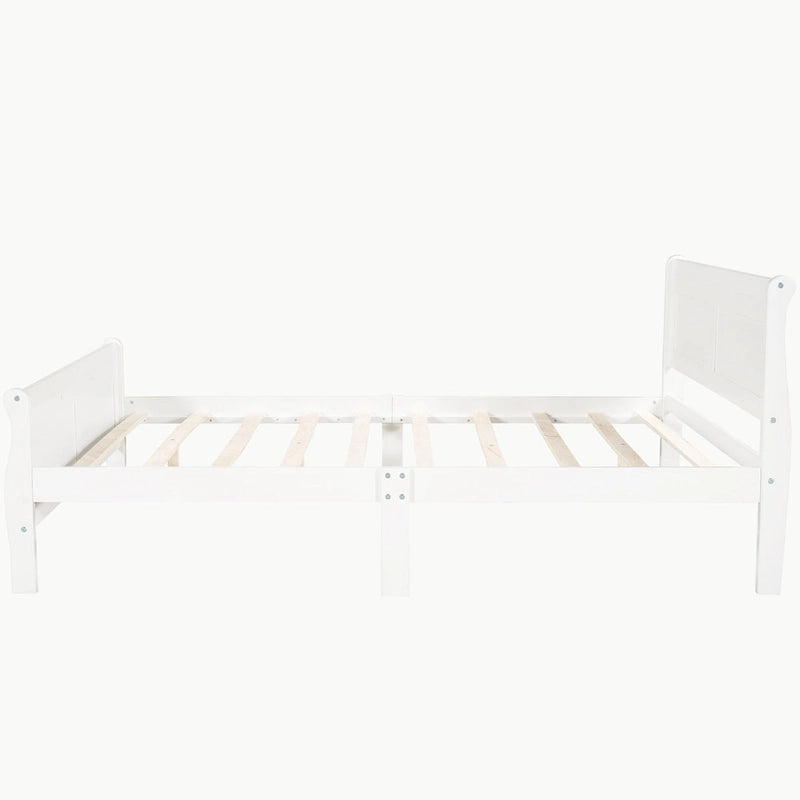 Full Queen Twin Size Wood Platform Bed
