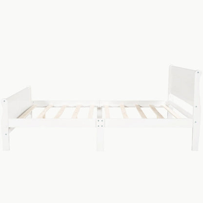 Full Queen Twin Size Wood Platform Bed