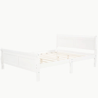 Full Queen Twin Size Wood Platform Bed