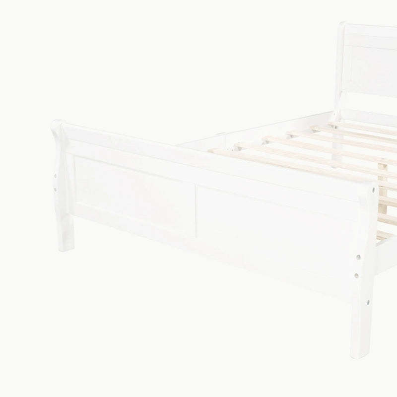 Full Queen Twin Size Wood Platform Bed