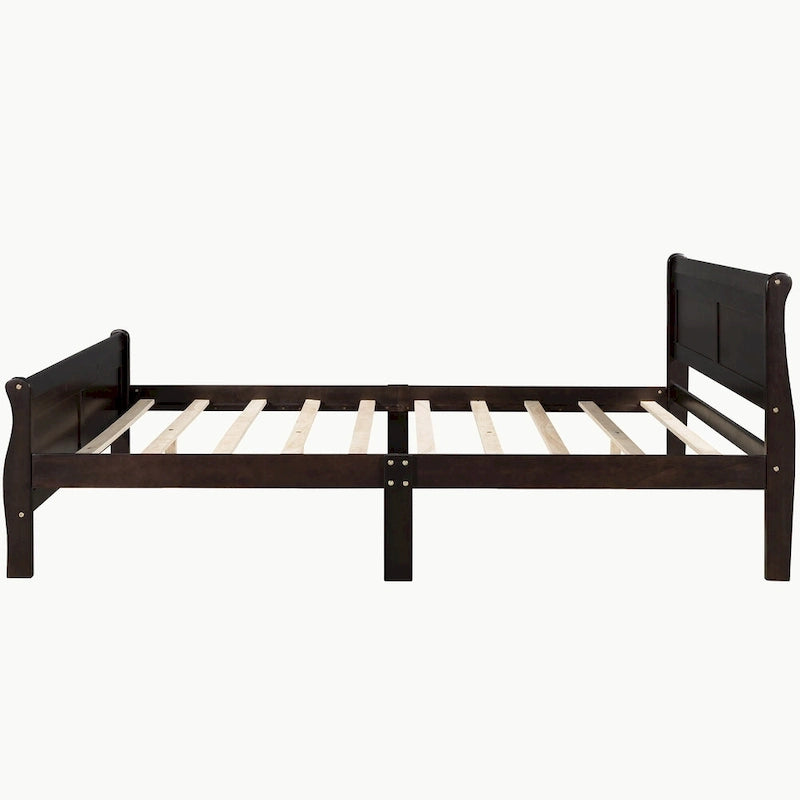 Full Queen Twin Size Wood Platform Bed