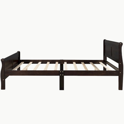 Full Queen Twin Size Wood Platform Bed
