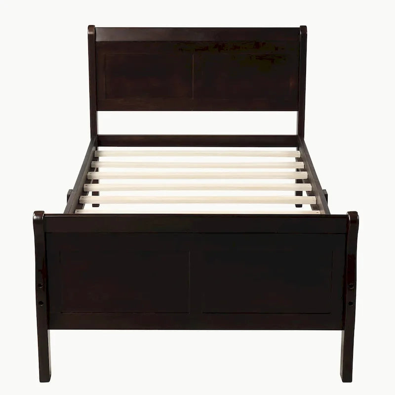 Full Queen Twin Size Wood Platform Bed