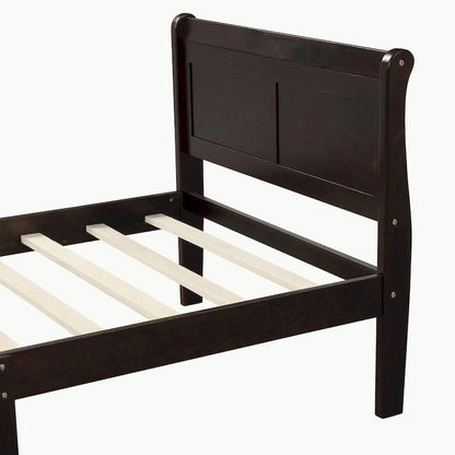 Full Queen Twin Size Wood Platform Bed