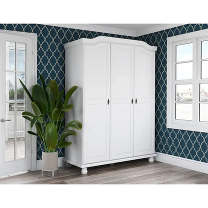 Palace Imports 100% Solid Wood Set of 4 Small Shelves for Kyle Wardrobe Armoires