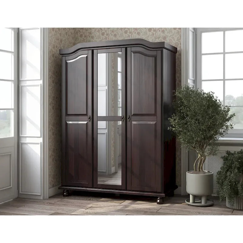 Palace Imports 100% Solid Wood Set of 4 Small Shelves for Kyle Wardrobe Armoires