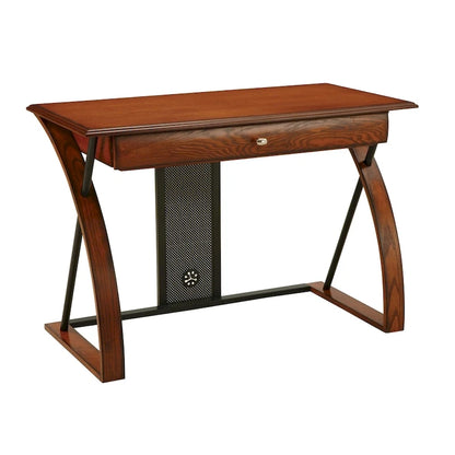 Copper Grove Mandevilla Classic Oak Wood Desk with Keyboard Tray