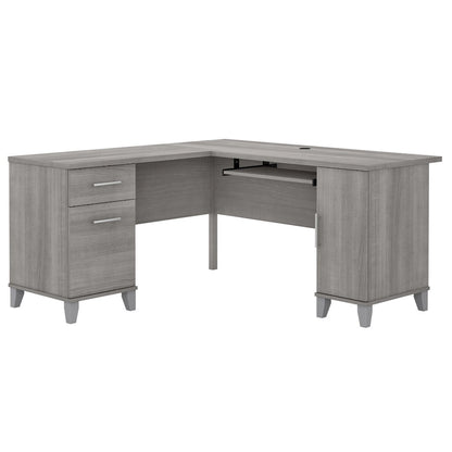 Bush Furniture Somerset 60W L Shaped Desk with Drawers and Storage