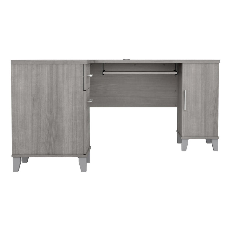 Bush Furniture Somerset 60W L Shaped Desk with Drawers and Storage
