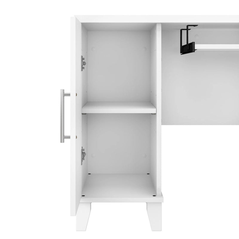 Bush Furniture Somerset 60W L Shaped Desk with Drawers and Storage