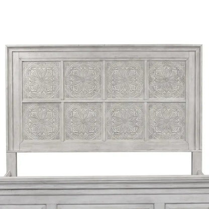 Heartland Antique White King Decorative Panel Headboard