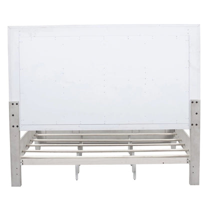 Heartland Antique White King Decorative Panel Headboard