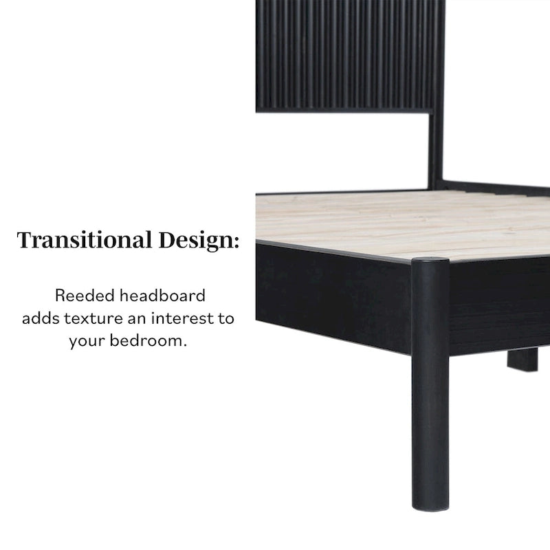 Middlebrook Designs Transitional Solid Wood Queen Bed