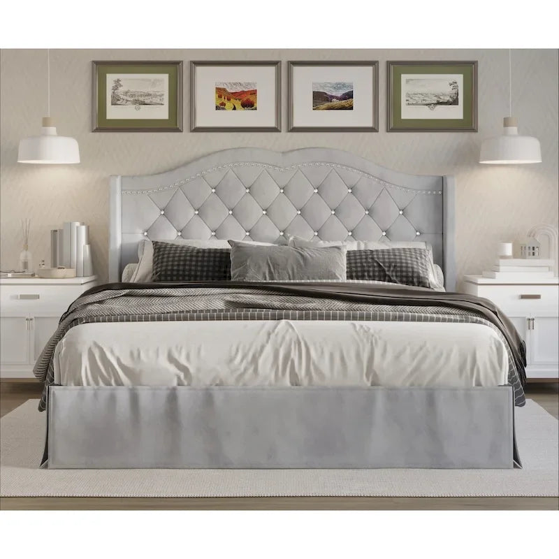 Bruce Tufted Upholstered Platform Bed