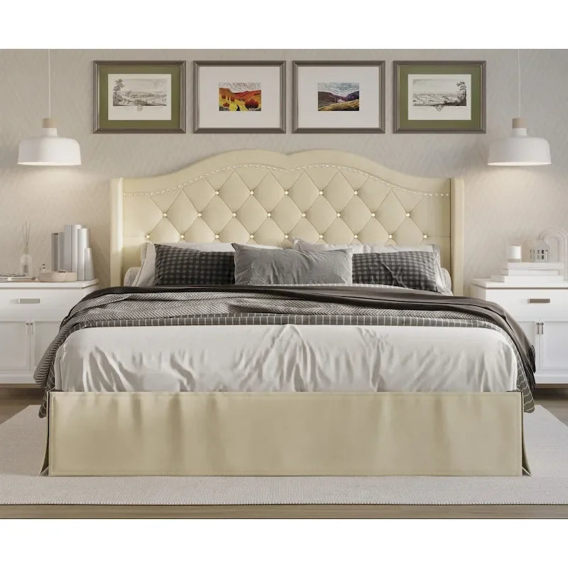 Bruce Tufted Upholstered Platform Bed