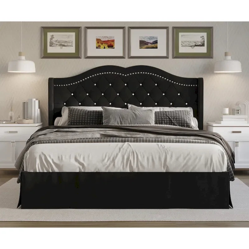 Bruce Tufted Upholstered Platform Bed