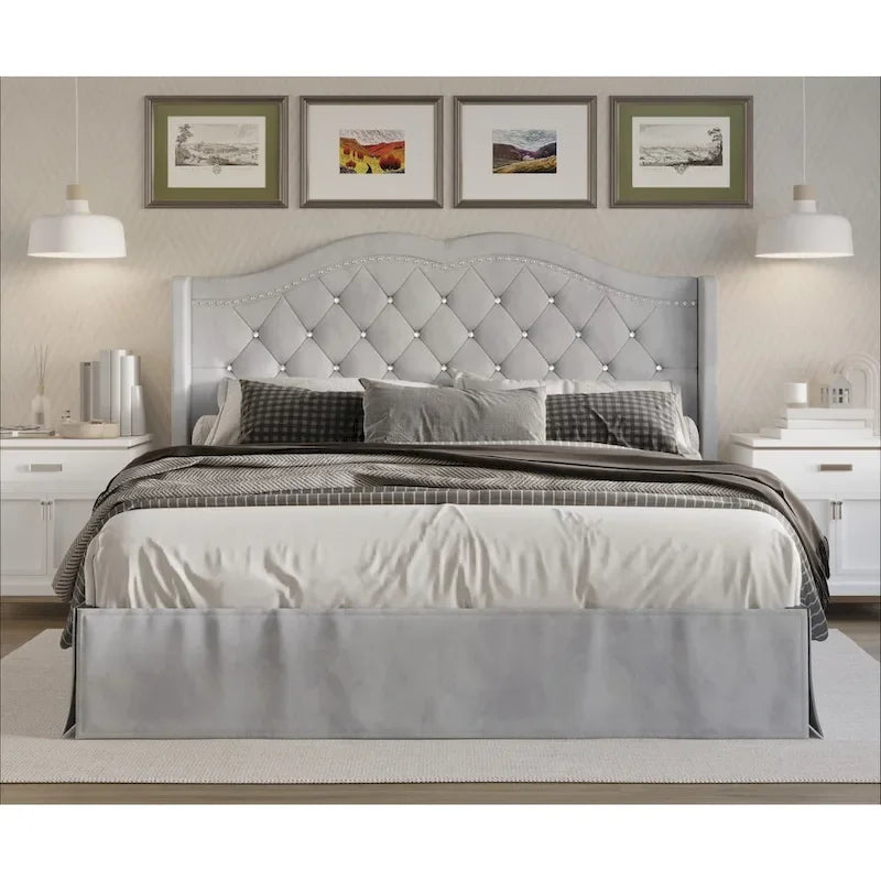 Bruce Tufted Upholstered Platform Bed