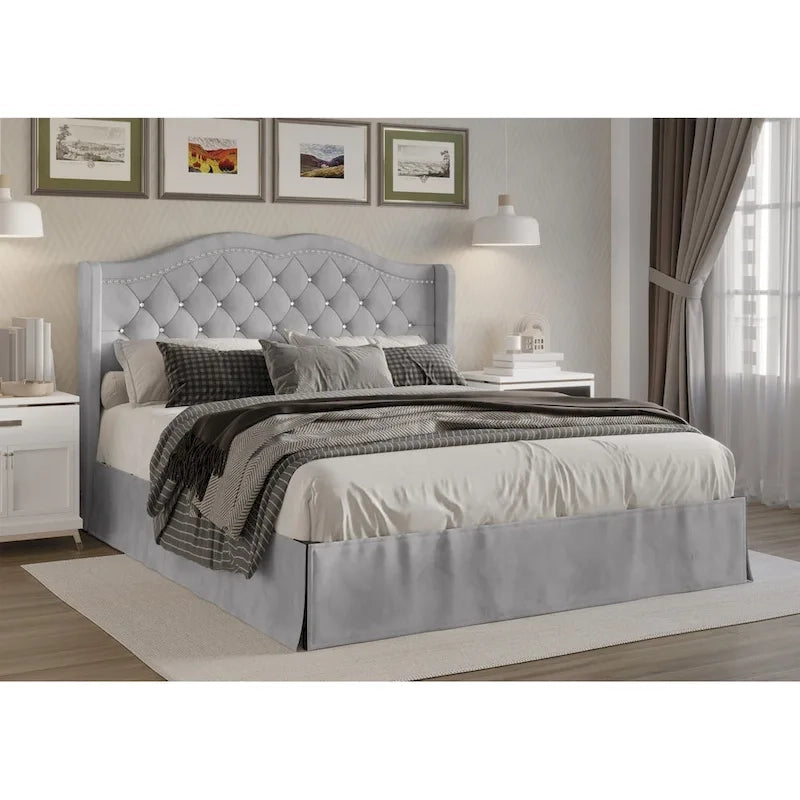 Bruce Tufted Upholstered Platform Bed