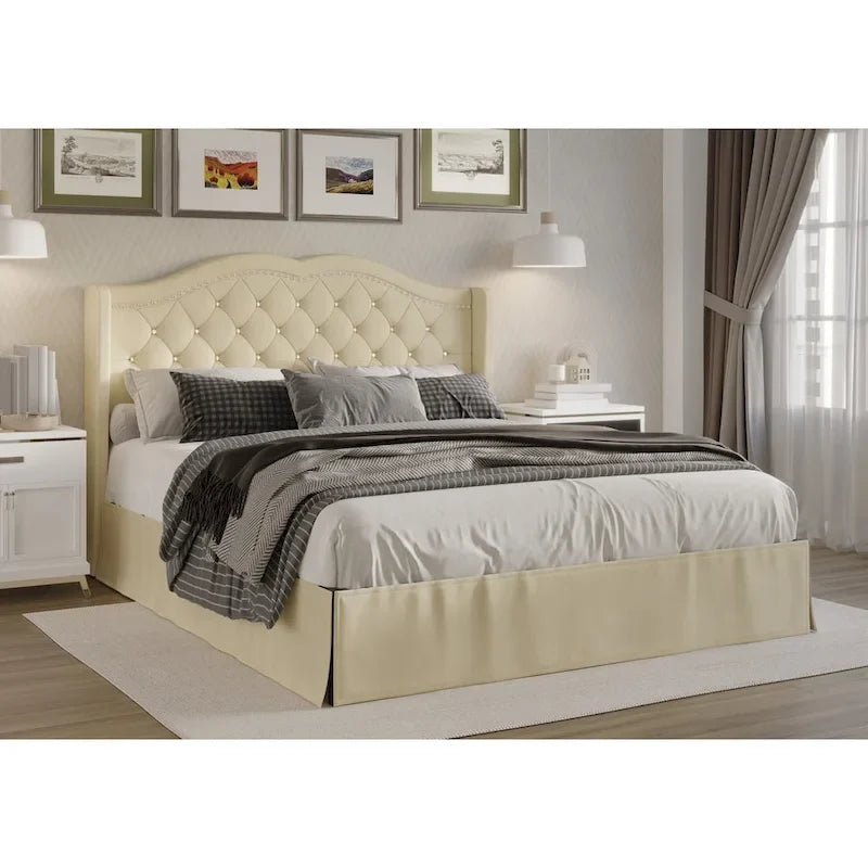 Bruce Tufted Upholstered Platform Bed