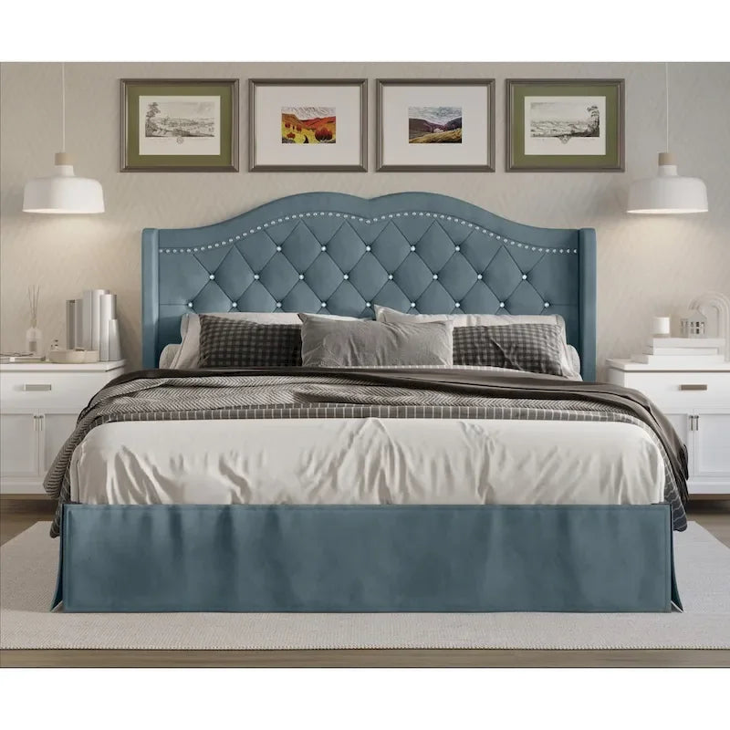 Bruce Tufted Upholstered Platform Bed