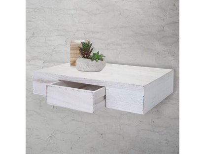 White wall shelf