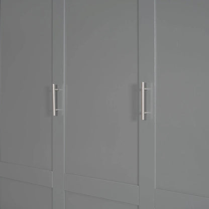 Queen Size Murphy Bed Wall Bed with Cushion,Gray