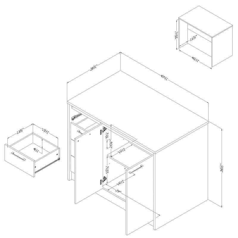 South Shore Myro Kitchen Island